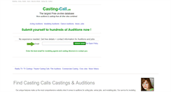 Desktop Screenshot of casting-call.us